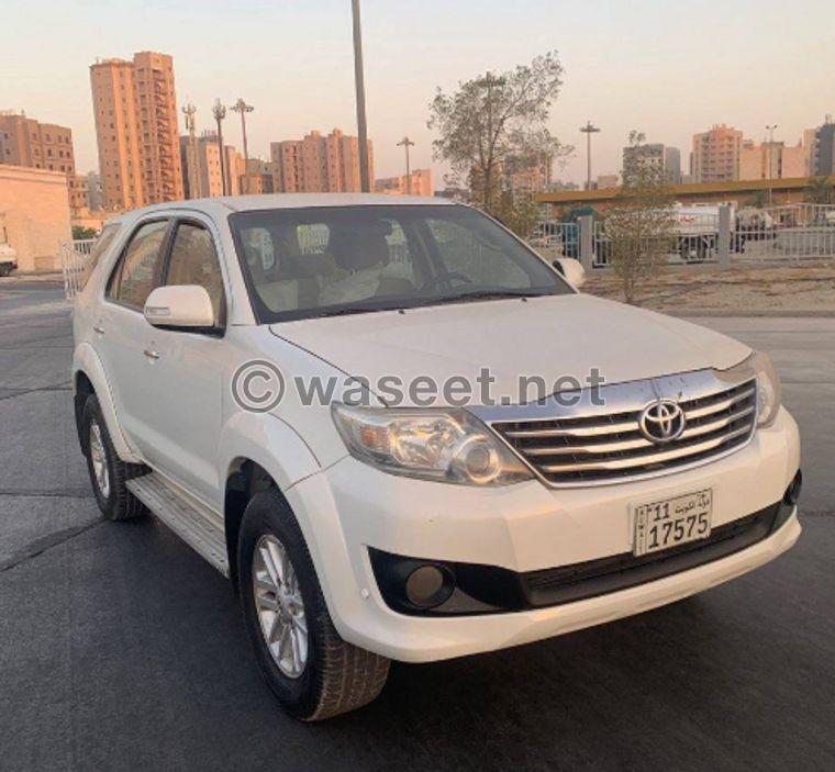 Toyota Fortuner 2014 model for sale 0