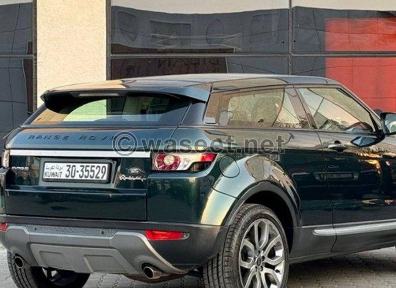 For sale Range Rover Evoque model 2013 1