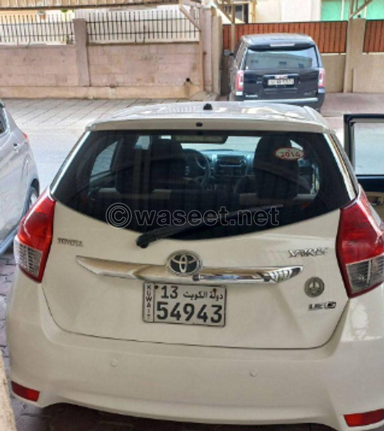 Yaris 1500 CC 2016 for sale  2