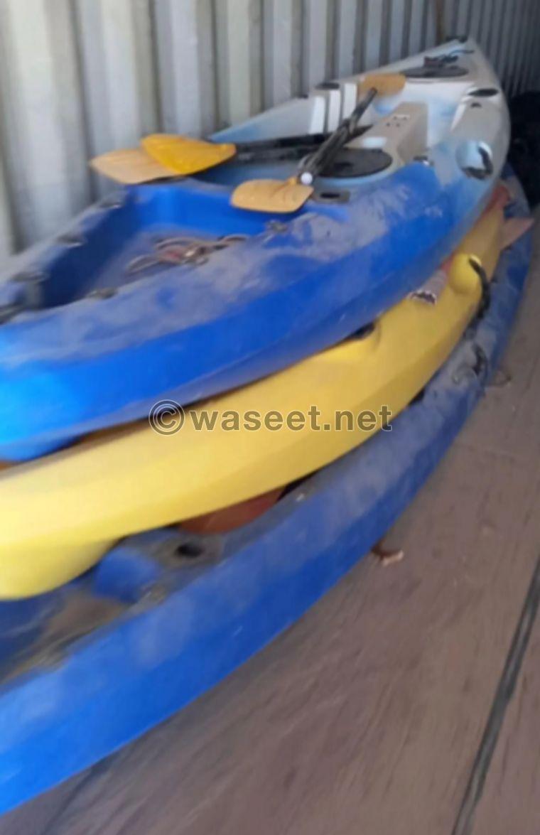 For sale 3 used sea kayaks 1