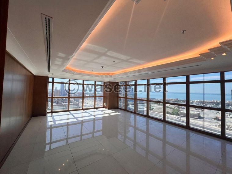 A luxurious office for rent with a wonderful sea view east 1
