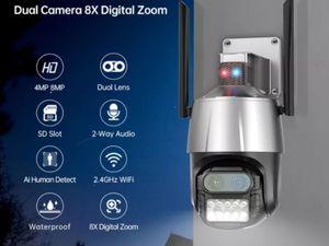 The latest generation 4K surveillance cameras with powerful zoom 