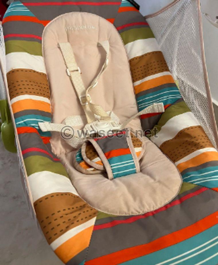 A baby swing or a baby cot is very light use 0