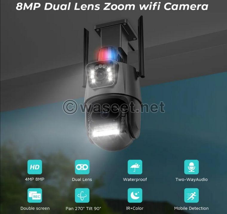 Two cameras with one camera 4K WiFi or network line  2