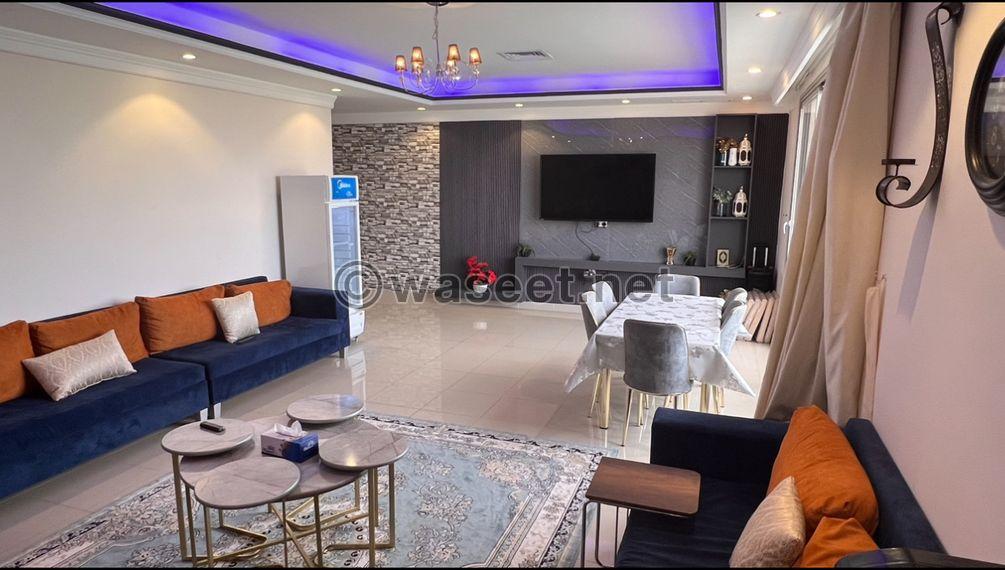 For rent, a chalet in Al-Muhanna, 6 roof apartments for families only 1