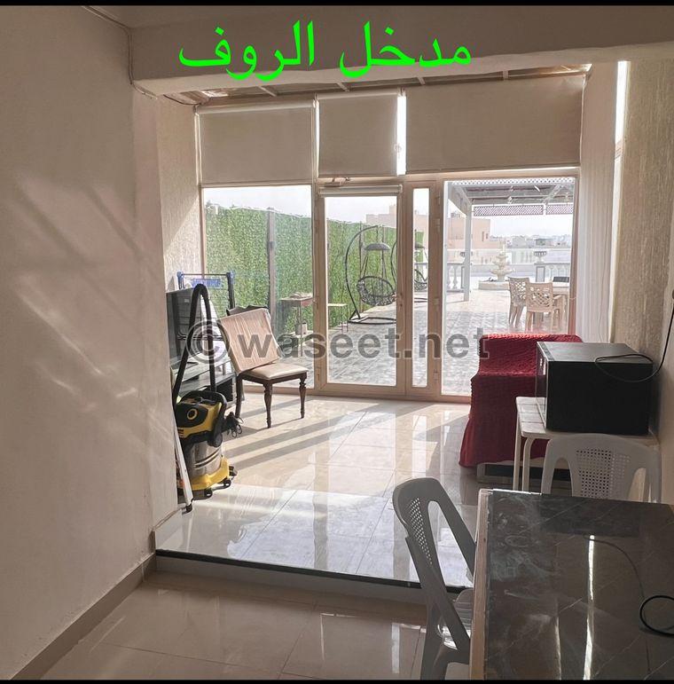 For rent, a chalet in Al-Muhanna, 6 roof apartments for families only 3