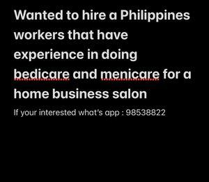 Salon workers wanted