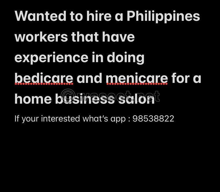 Salon workers wanted 0