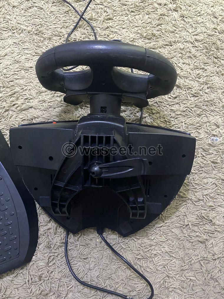 Steering wheel with pedals 2