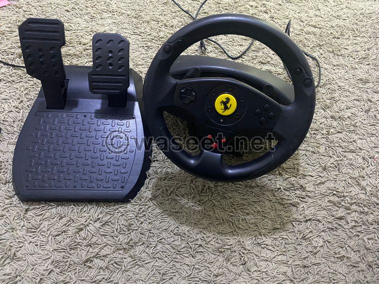 Steering wheel with pedals 3