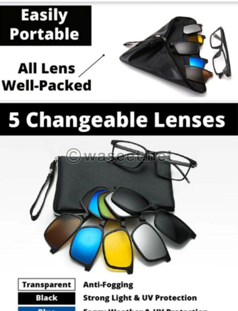 Eyeglasses with sunglasses 0
