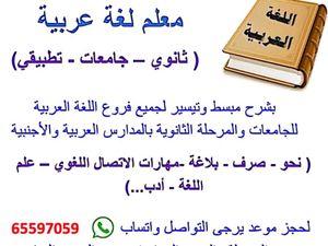 Arabic language teacher for high school and universities 