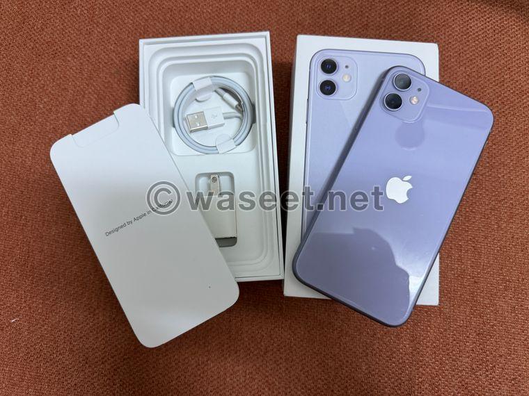  iPhone 11 purple 128 GB 0