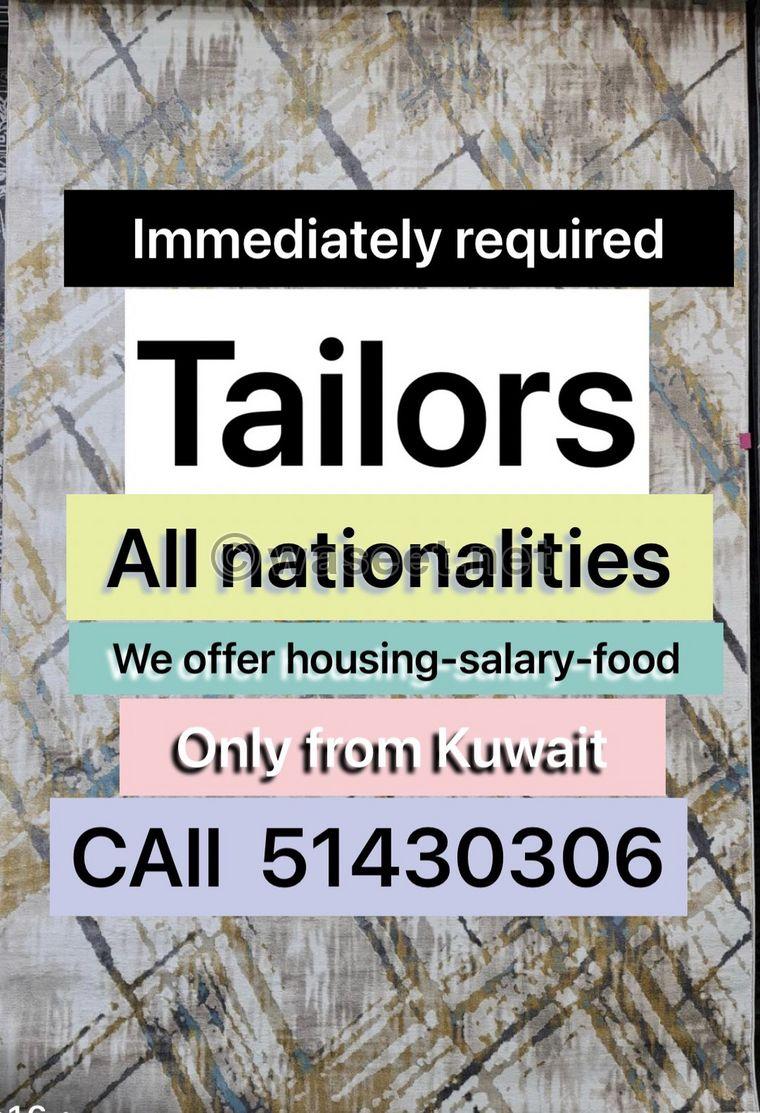 wanted tailors urgently 0