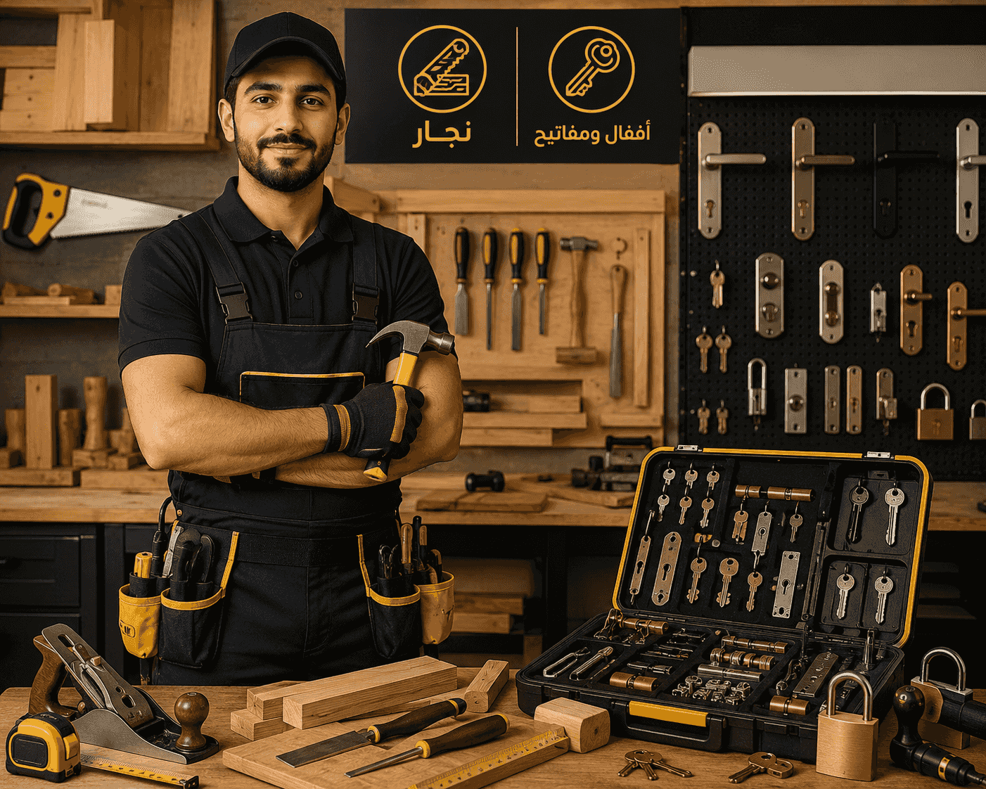 A technician of locks, keys and the opening of closed doors A technician of locks, keys and the opening of closed doors