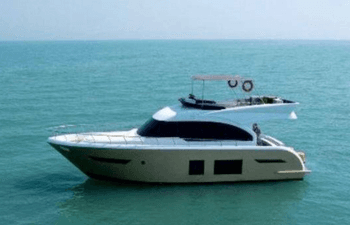 For rent a two-floor yacht equipped for family events